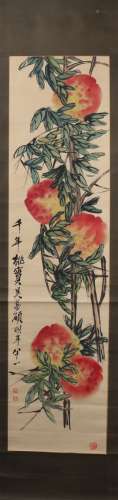 Painting :Peaches by Qi Baishi