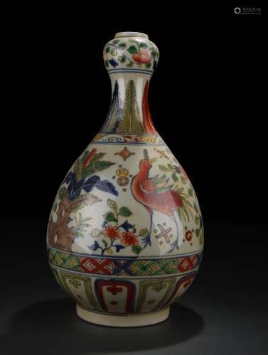 Multicolored Garlic-head-shaped Vase