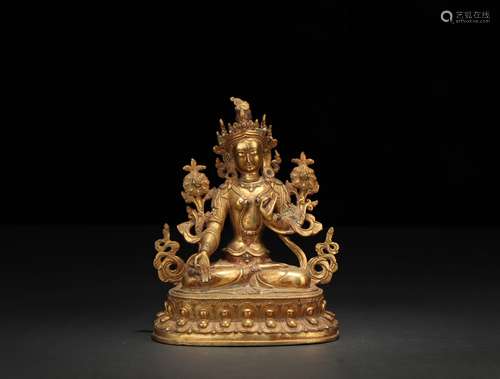 Gilt Copper Buddha Ornament