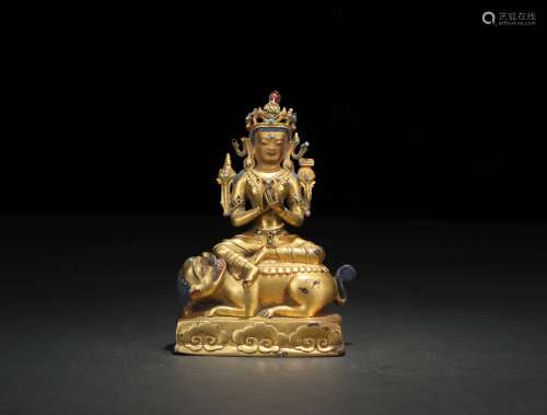 Gilt Copper Ornament of Buddha
