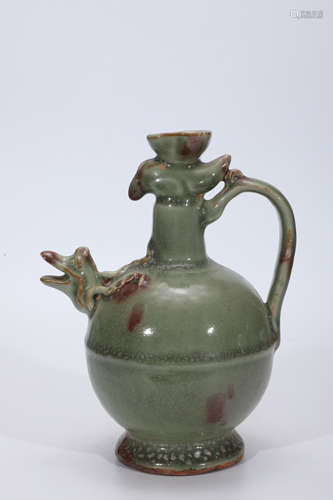 Pale Green Glaze Bird-Head Ewer