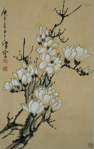 Chinese Flower Painting by Sun Qifeng