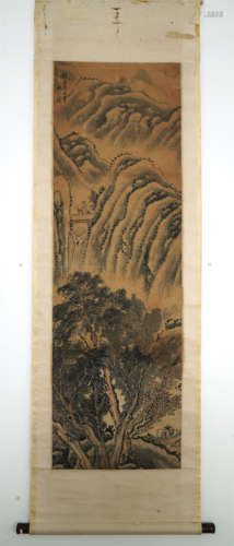 Chinese Landscape Painting by Hu Gongshou