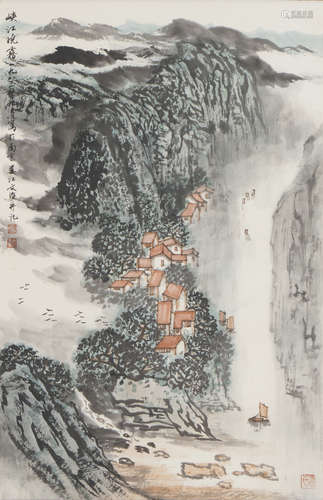 Chinese Landscape Painting by Song Wenzhi