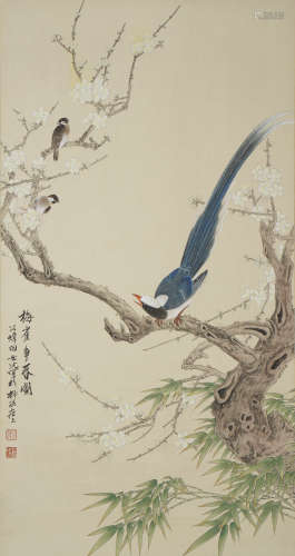 Chinese Flower-and-Bird Painting by Tian Shiguang