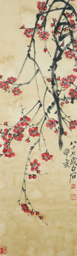 The Plum Flower，Painting by Qi Baishi