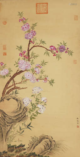 Chinese Flower Painting by Lin Chun