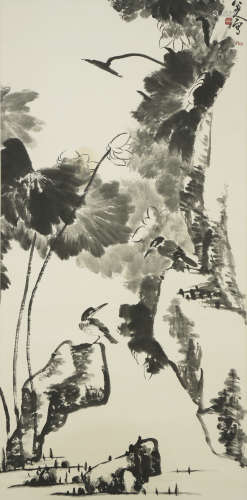 Chinese Bird-and-Flower Painting by Bada Shanren