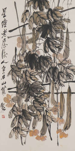 The Towel Gourd,by Qi Baishi