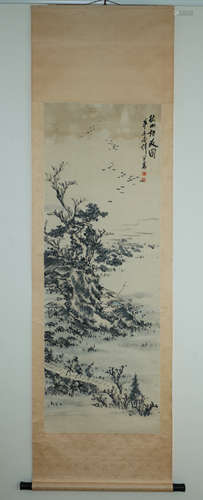 Chinese Landscape Painting by Wang Zhen