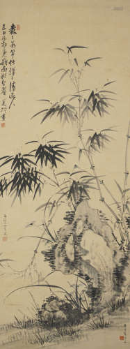 Ink Bamboo，by Song Meiling and Zhang Daqian