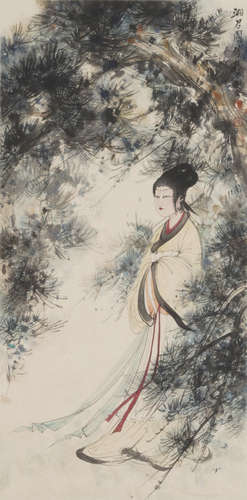 The Lady of the Xiang River，by Fu Baoshi