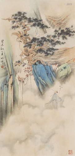 Chinese Landscape Painting by Hu Yefo