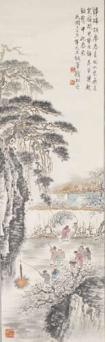 Chinese Figure Painting by Qian Songyan