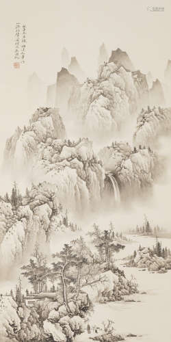 Chinese Landscape Painting by Wu Hufan