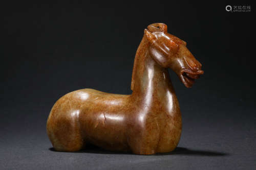 Yuan Dynasty Hetian Jade Horse