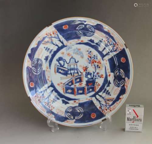 Qing Dynasty Landscape Character Plate
