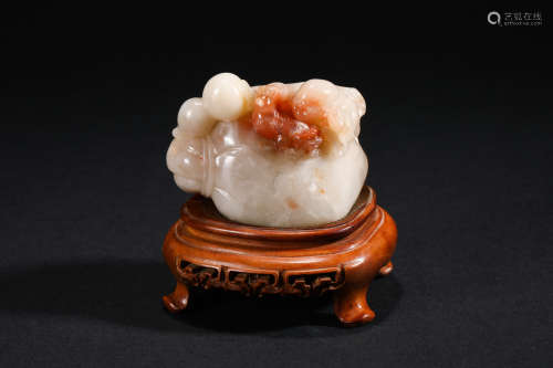 Qing Dynasty Southern Red Character Decoration