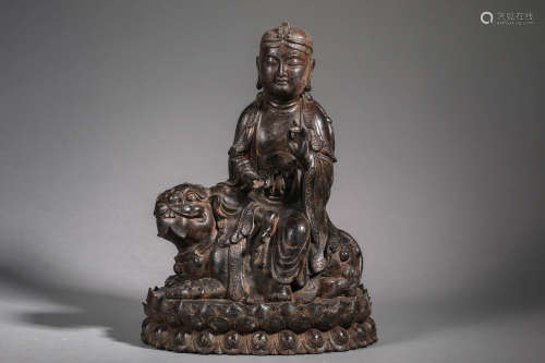 Qing Dynasty bronze Samantabhadra