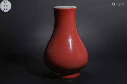 Qing Dynasty Bean Red Zun