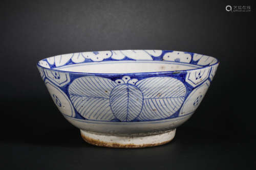 Qing Dynasty Blue and White Bowl