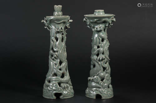 Yuan Dynasty Celadon Lamp