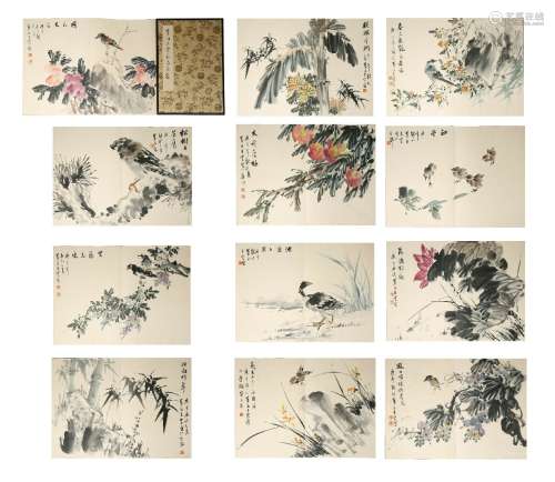 Chinese ink painting
(Wang Yun's Flower and Bird Album)
