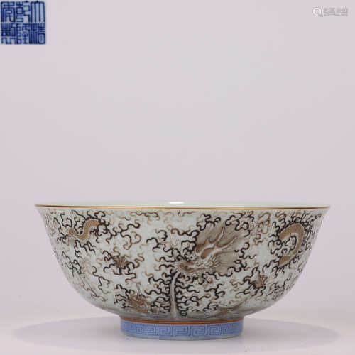 Dragon pattern big bowl