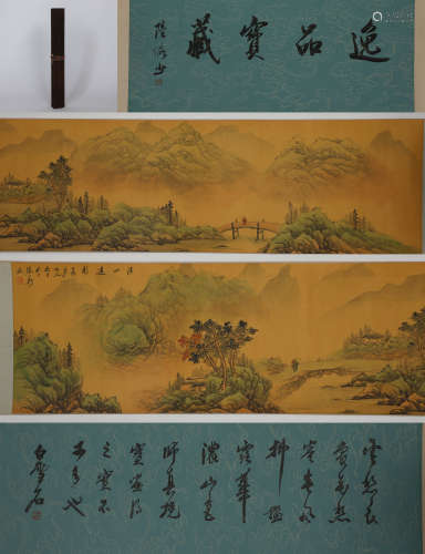 Chinese ink painting
Zhang Daqian's long scroll