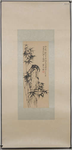 A Cai yuanpei's bamboo painting(without frame)