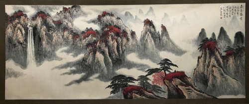 A Wei zixi's landscape painting(without frame)