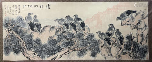A Li kuchan's landscape painting(without frame)