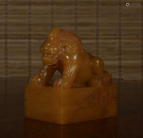 A Tian huang 'lion' seal