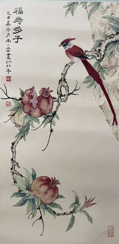 A Shang xiaoyun's flowers and birds painting