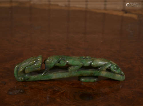 A jade buckle