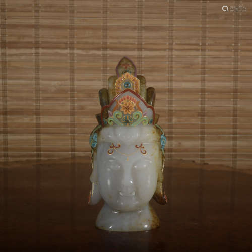 A jade buddha head