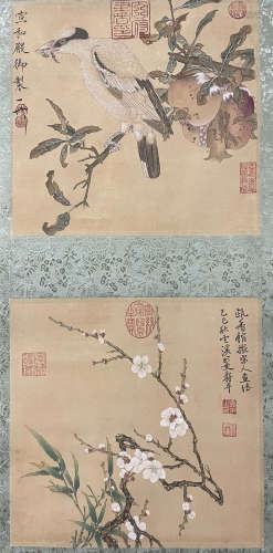 A Song huizong's flowers and birds painting
