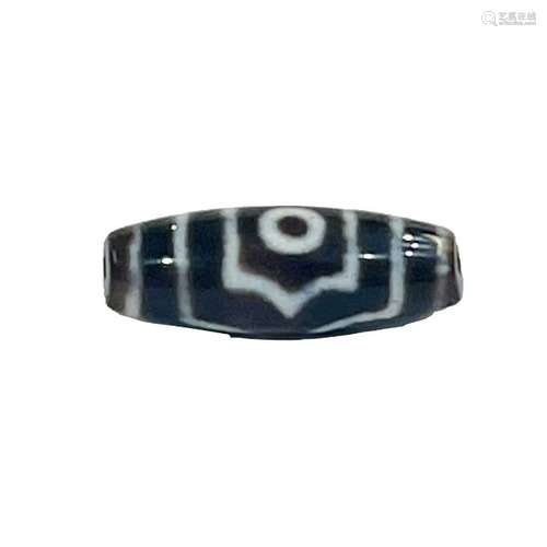 Chinese Tibetan Agate Dzi Bead