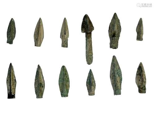 Greek period bronze arrow heads during the 1st millennium BC