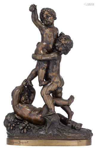 Joseph Jacquet (1822 - 1898), playing putti, casting