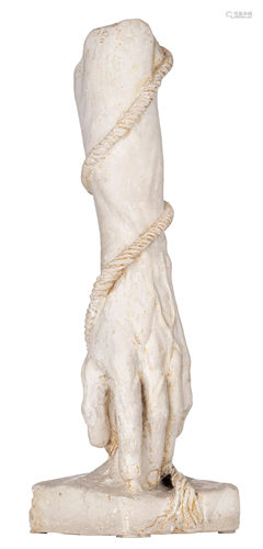 Christain Silvain (1950), a plaster sculpture of an