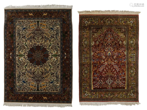 Two Oriental rugs, 123 x 170 / 128 x 180 cmâ€¦