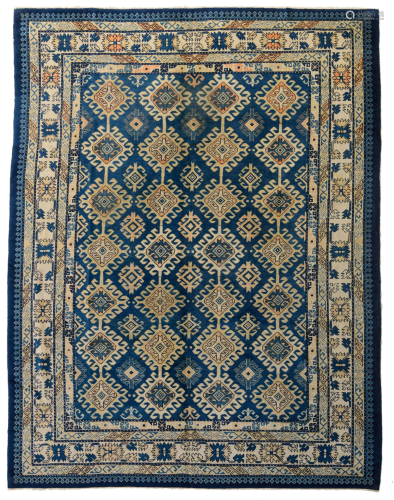 An Oriental carpet, Uzbek inspired design, wool on