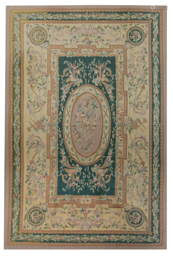 A large Aubusson rug, 553 x 370 cmâ€¦
