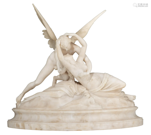 After Canova, 'Psyche Revived by Cupid's kiss',