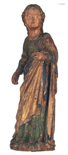 A female saint, Italy or Southern France, 15th/16thC,