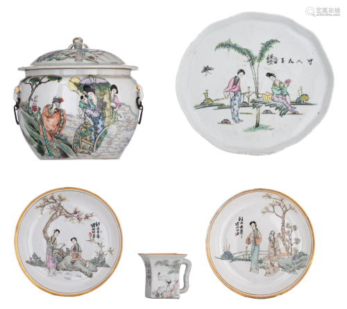 A collection of Chinese Qianjiangcai and famille rose