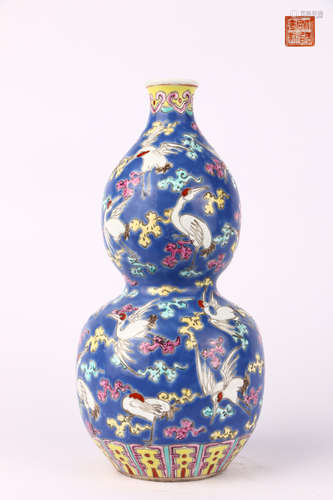 Enamel Gourd-shaped Vase