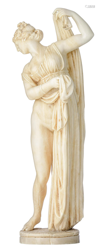 An alabaster sculpture of Venus, H 52 cmâ€¦