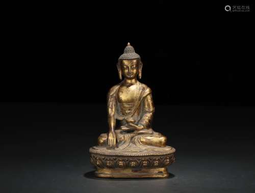Gilt Copper Statue of Buddha
